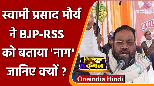 Swami Prasad Maurya ने BJP-RSS को बताया नाग, जानिए ऐसा क्यों कहा ? | वनइंडिया हिंदी