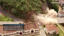 Ouro Preto: veja imagens do deslizamento que destruiu casarões históricos