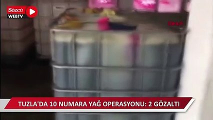 Tuzlada 10 numara yağ operasyonu: 2 gözaltı