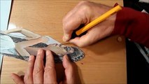 Drawing Cleopatra- 3D Trick Art- Time Lapse