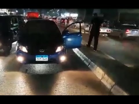 شاب يخرج من سيارته ويطلق النار على نفسه وسط المارة بالهرم