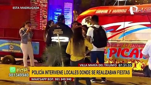 VMT: intervienen tres discotecas clandestinas en toque de queda e infractores se ponen faltosos