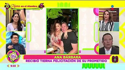 Ana Bárbara recibe tierna felicitación por parte de su prometido