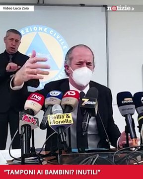 Scuola, Zaia: Credo che per bambini contatti di positivi siano inutili due tamponi, meglio quarantena
