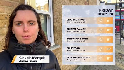 Daily Weather Report for London 13 January