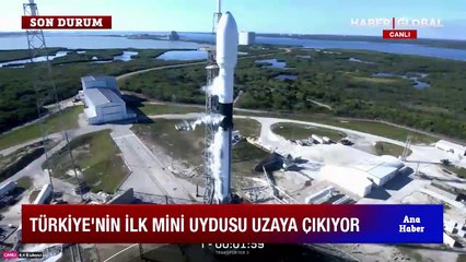 Son dakika Türkiye'nin ilk cep uydusu uzaya fırlatıldı