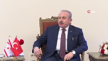 TBMM Başkanı Şentop KKTC Başbakanı Faiz Sucuoğlu'nu kabul etti