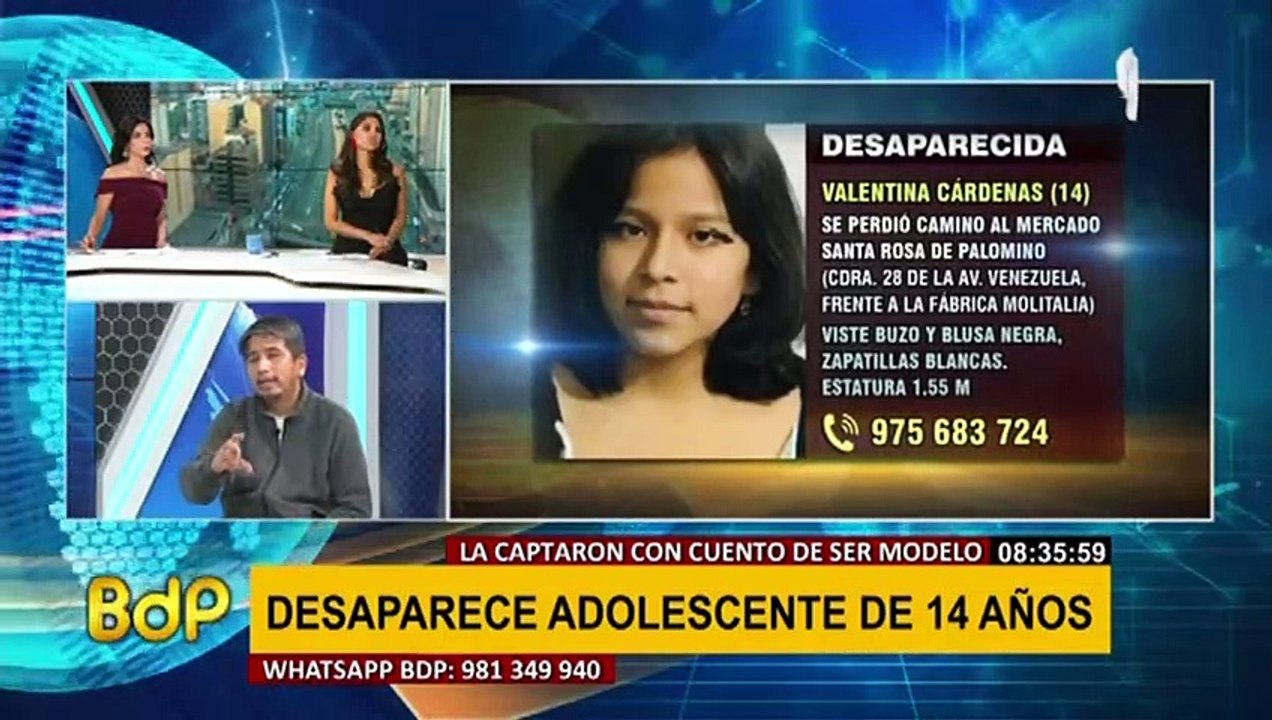 Padre denuncia que su hija desapareció tras ser captada con el cuento de ser modelo