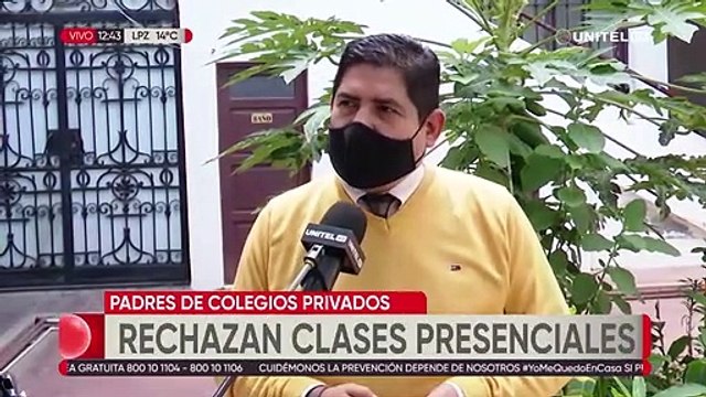 Padres de Familia de Colegios Privados decidieron rechazar las clases presenciales y semipresenciales