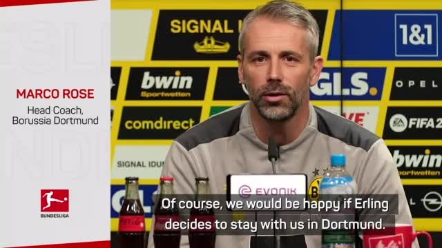 Rose hoping to keep Haaland at Dortmund