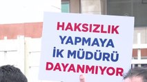 Spor İstanbul'da işten çıkartılan işçiler, İBB'yi protesto etti (2)