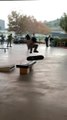 Little Kid Performs Kickflip On Skateboard