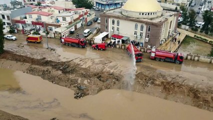 الفيضانات تغمر شوارع أربيل