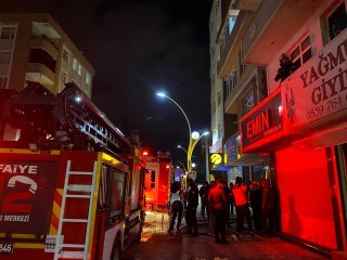 Kullanılmayan dairede yangın çıktı