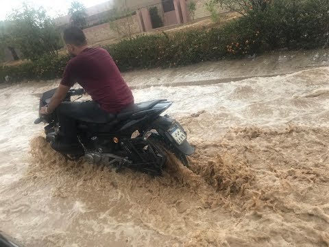 شلل مروري بالطرق المؤدية لميدان الحصري بسبب ارتفاع منسوب المياه