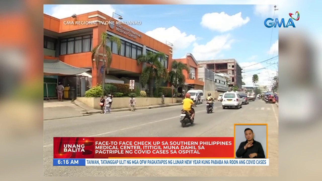 Face-to-face check up sa Southern Philippines Medical Center, ititigil muna dahil sa pagtriple ng COVID cases sa ospital | UB