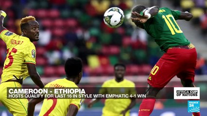 AFCON 2022: Hosts Cameroon run riot against Ethiopia to reach Cup of Nations last 16