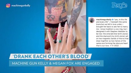 Machine Gun Kelly Designed Megan Fox's Engagement Ring to Represent Their Unique Relationship