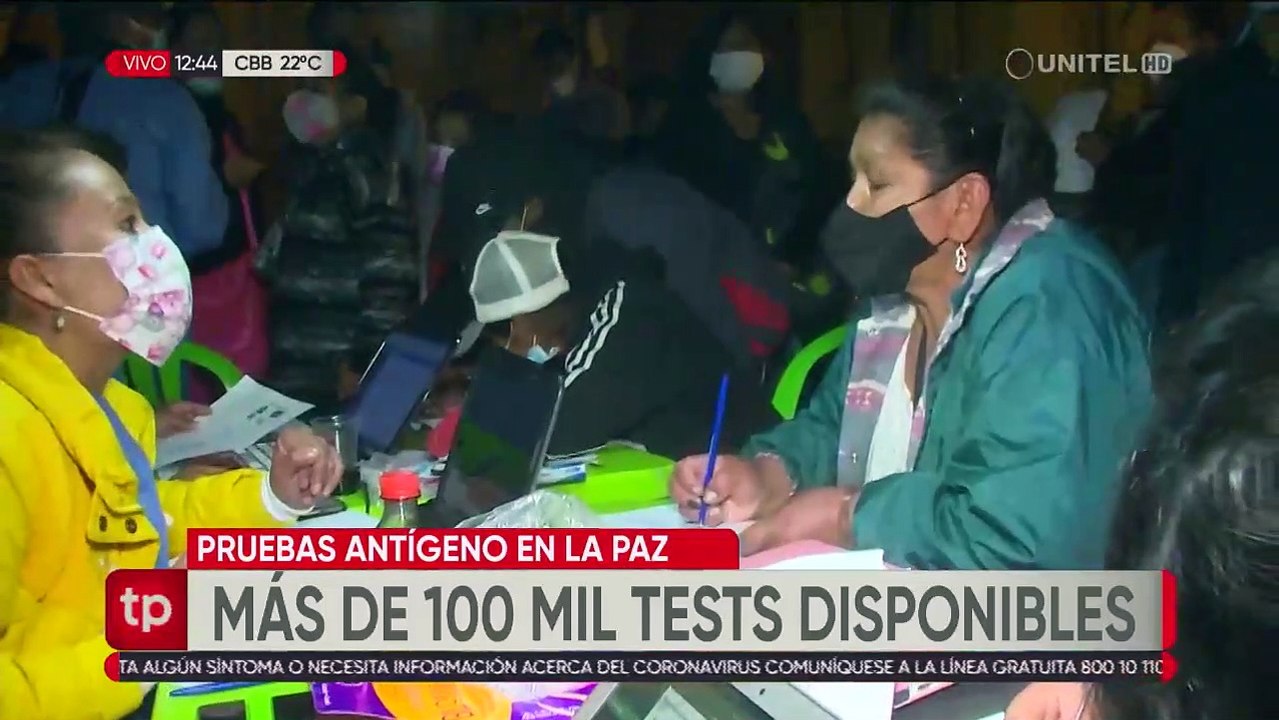Sedes La Paz anuncia que solo harán pruebas antígeno nasal a personas con sintomatologías
