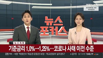[속보] 기준금리 1.0%→1.25%…코로나 사태 이전 수준