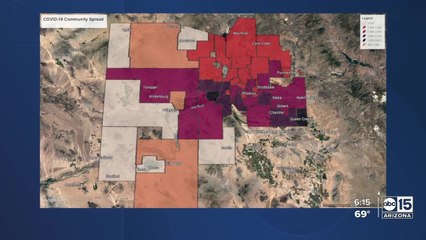 COVID-19 spread higher in southern half of Maricopa County