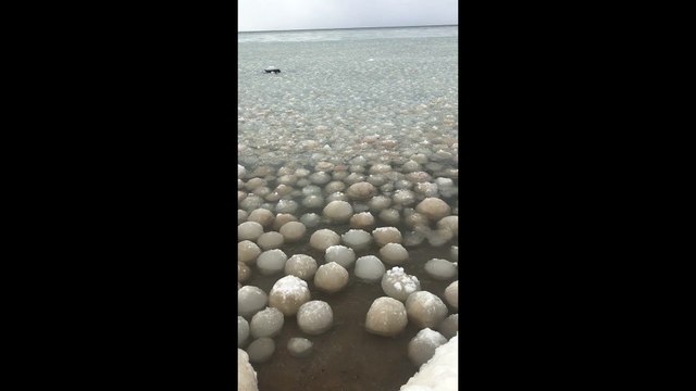 Bizarre Naturally Formed Ice Spheres