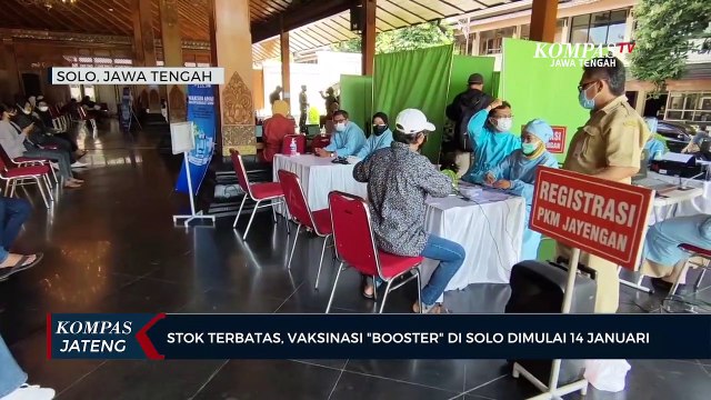 Stok Terbatas, Vaksinasi Booster di Solo Dimulai 14 Januari