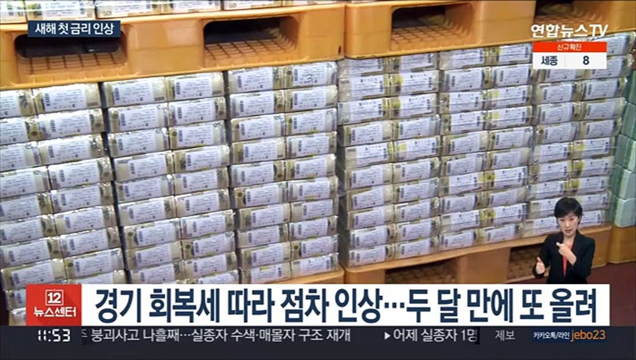 기준금리 1.25%로 인상…코로나 사태 전 복귀