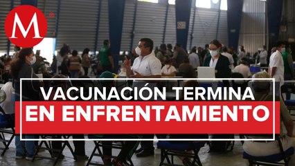 Sede de Vacunación en CdMx termina a golpes por dosis