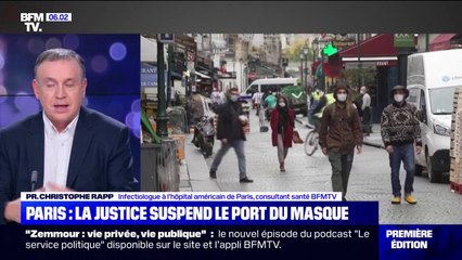 Le tribunal administratif de Paris suspend le port du masque en extérieur