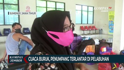 Cuaca Buruk, Penumpang Terlantar di Pelabuhan Kalianget