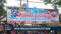 Lomba Dayung Susur Sungai Bondoyudo dengan Perahu Karet Rescue