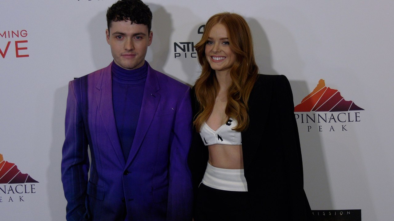 Tom Lewis, Abigail Cowen attend the ‘Redeeming Love’ film premiere red carpet in Los Angeles