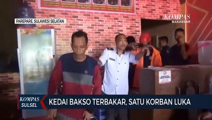 Kedai Bakso Terbakar, Satu Korban Luka
