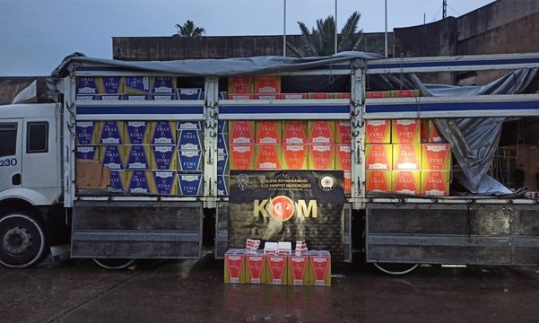 Silifke’de 1 milyon değerinde makaron ele geçirildi