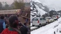 9 died in Bikaner Express accident, snowfall in Uttarakhand