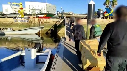 Operación antidroga en la costa de Huelva