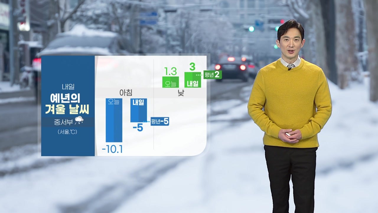 [날씨] 내일 예년의 겨울 날씨...중서부 오후 늦게 비·눈 / YTN