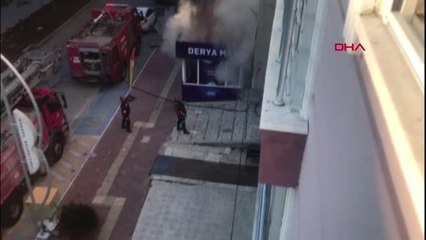 Son dakika... MARKETTEKİ YANGINDA İŞ YERİ SAHİBİ HASTANELİK OLDU
