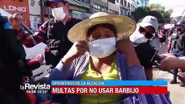 20 infractores deberán pagar Bs. 300 de multa por no portar barbijo en Cochabamba