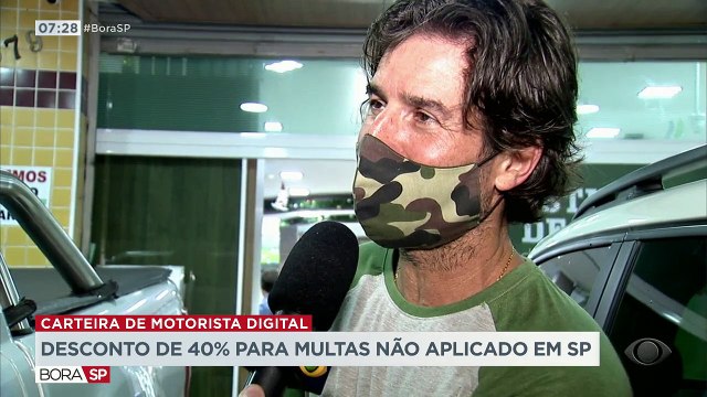 Motoristas em São Paulo não conseguem ter acesso ao desconto de 40% no pagamento de multas antes do vencimento. O benefício disponível no aplicativo do Governo Federal não é aplicado no Estado.