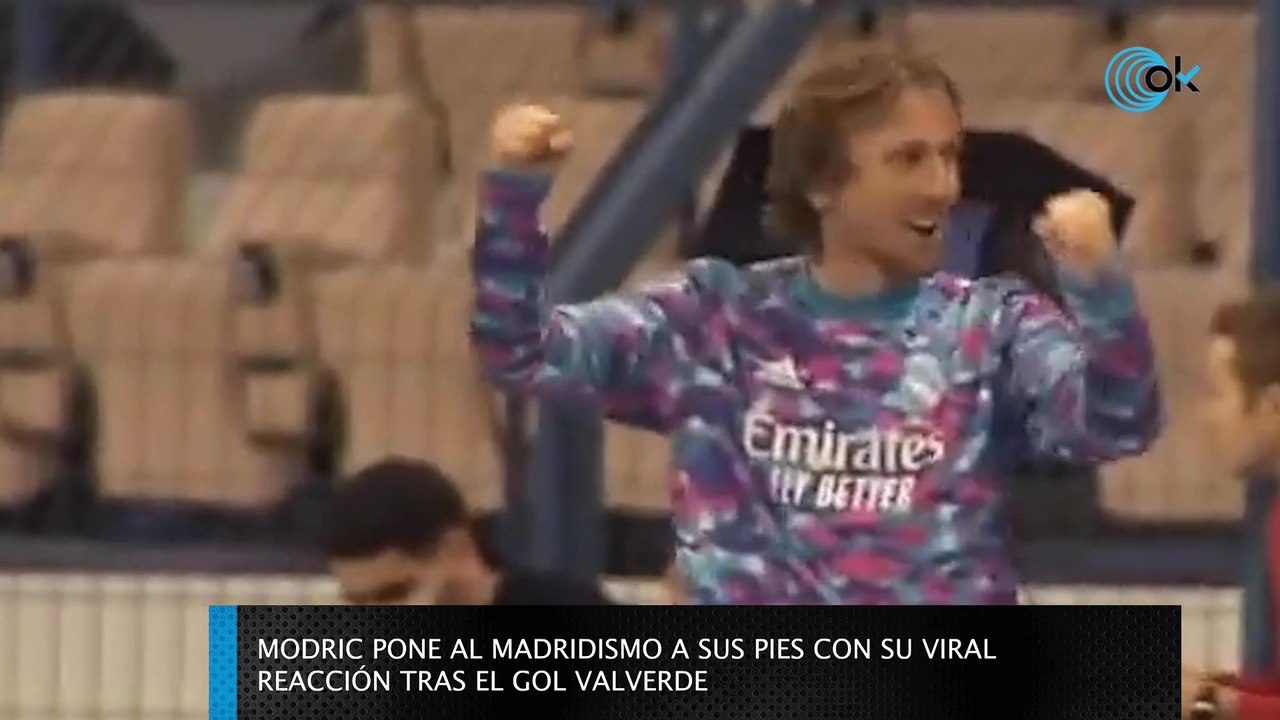 Modric pone al madridismo a sus pies con su viral reacción tras el gol Valverde