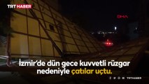 İzmir'deki fırtınada kesilen elektrik Şahin'i nefessiz bıraktı