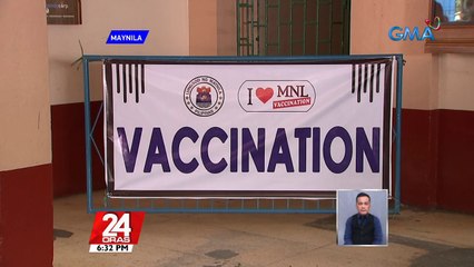 Halos 2,000 doses ng bakuna, nauubos kada araw sa Ramon Magsaysay High School sa Manila | 24 Oras