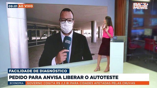 O ministério da Saúde pediu que a Anvisa libere o autoteste de Covid-19 no Brasil para facilitar o diagnóstico da doença.Saiba mais em youtube.com.br/bandjornalismo