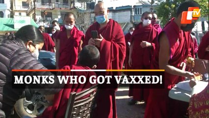 Watch Teen Monks & Nuns Receive Covid-19 Jab