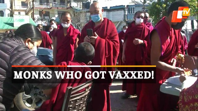 Watch Teen Monks & Nuns Receive Covid-19 Jab
