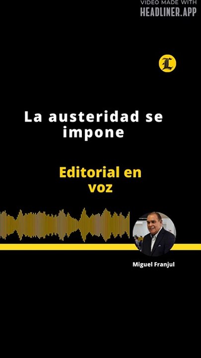 EDITORIAL: La austeridad se impone