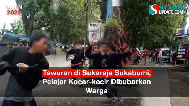 Tawuran di Sukaraja Sukabumi, Pelajar Kocar-kacir Dibubarkan Warga