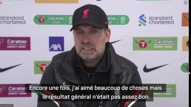 Liverpool - Klopp : Nous savons que nous devons faire mieux